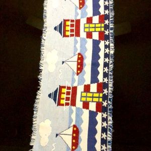 67” light house table runner